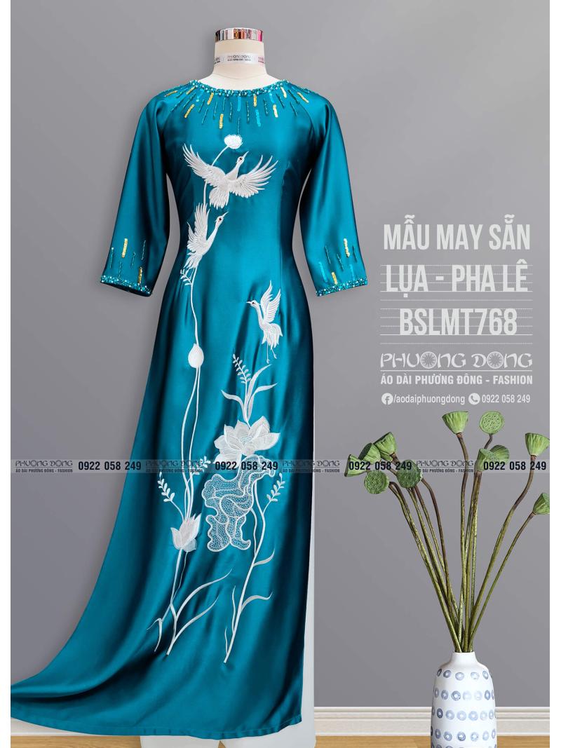 Áo Dài Bà Sui Lụa Thêu Kết Pha Lê BSLMT768